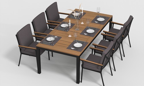 Gardenini - Обеденная зона Gardenini Bella Calma S 220 Цвет: Карбон, антрацит Обеденная зона Gardenini Bella Calma S 220 Цвет: Карбон, антрацит
