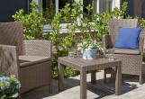Keter - Лаунж зона Keter Rosario balcony set капучино Лаунж зона Keter Rosario balcony set капучино
