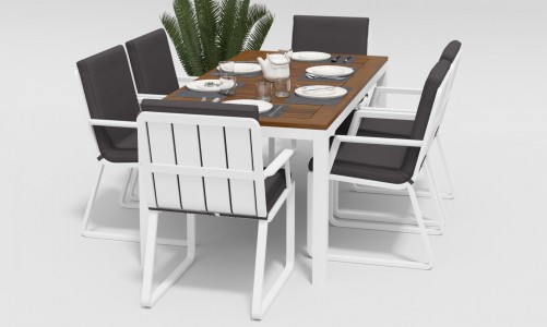 Gardenini - Обеденная зона Gardenini Bella Voglie Grey 180 Обеденная зона Gardenini Bella Voglie Grey 180