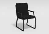 Gardenini - Обеденная зона Gardenini Voglie Carbon 220 Черный со стульями Voglie Armrest Обеденная зона Gardenini Voglie Carbon 220 Черный со стульями Voglie Armrest