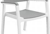 Keter - Стул Keter Harmony armchair серый-белый Стул Keter Harmony armchair серый-белый