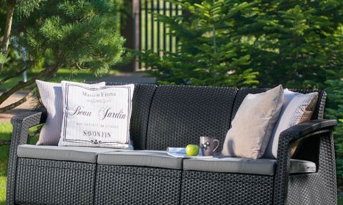 Диван Keter Corfu love seat max графит