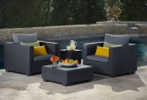 Keter - Столик с подушкой Keter Salta Table графит Столик с подушкой Keter Salta Table графит