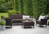 Keter - Лаунж зона Keter Salemo 3 seater set коричневый Лаунж зона Keter Salemo 3 seater set коричневый