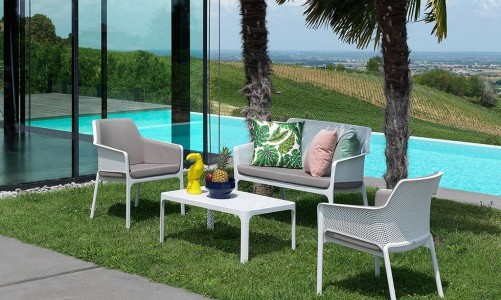 Nardi - Подушка для дивана Nardi Net Bench Цвет: светло-серый Подушка для дивана Nardi Net Bench Цвет: светло-серый