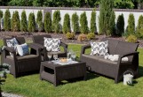 Keter - Лаунж зона Keter Corfu Set коричневый Лаунж зона Keter Corfu Set коричневый