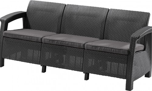 Диван Keter Corfu love seat max графит