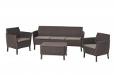 Keter - Лаунж зона Keter Salemo 3 seater set коричневый Лаунж зона Keter Salemo 3 seater set коричневый