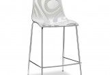 ScabDesign - Стул барный Scab Design Wave Цвет: хром, лён Стул барный Scab Design Wave Цвет: хром, лён