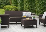 Keter - Лаунж зона Keter Salemo 3 seater set коричневый Лаунж зона Keter Salemo 3 seater set коричневый