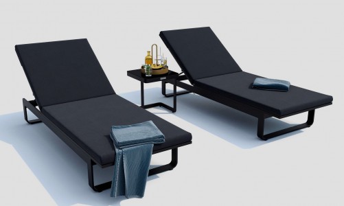 IdealPatio - Шезлонг Ideal Patio Letto Цвет: карбон, антрацит Шезлонг Ideal Patio Letto Цвет: карбон, антрацит