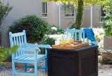 Keter - Стол-сундук Keter Cube Rattan 208 л коричневый Стол-сундук Keter Cube Rattan 208 л коричневый