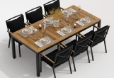 IdealPatio - Обеденная группа Ideal Patio Tella Festa Plus 220 Цвет: карбон, чёрный Обеденная группа Ideal Patio Tella Festa Plus 220 Цвет: карбон, чёрный