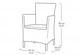 Keter - Лаунж зона Keter Rosario balcony set капучино Лаунж зона Keter Rosario balcony set капучино