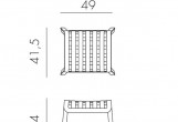 Nardi - Табурет Nardi Poggio Цвет: тортора Табурет Nardi Poggio Цвет: тортора