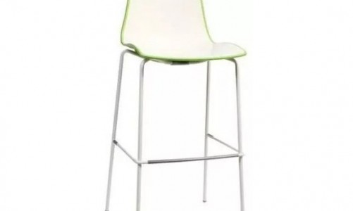 ScabDesign - Стул барный Scab Design Zebra Bicolore Цвет: хром, белый, зеленый Стул барный Scab Design Zebra Bicolore Цвет: хром, белый, зеленый
