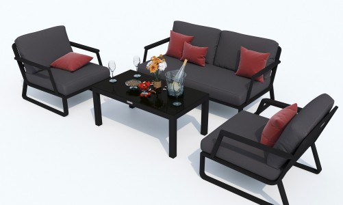 IdealPatio - Лаунж зона Ideal Patio Estivo Цвет: карбон, антрацит Лаунж зона Ideal Patio Estivo Цвет: карбон, антрацит