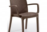 B:rattan - Кресло пластиковое Indiana Цвет: кофе Кресло пластиковое Indiana Цвет: кофе