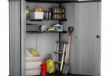 Высокий шкаф Keter Duotech High Store 1400 л + 2 полки