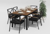 Gardenini - Стол обеденный Gardenini Bella 220 Цвет: Темно-серый Стол обеденный Gardenini Bella 220 Цвет: Темно-серый