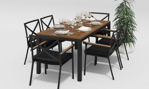 Gardenini - Стол обеденный Gardenini Bella 220 Цвет: Темно-серый Стол обеденный Gardenini Bella 220 Цвет: Темно-серый