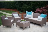Keter - Лаунж зона Keter Salemo 3 seater set капучино Лаунж зона Keter Salemo 3 seater set капучино