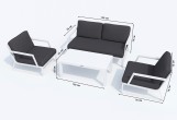 IdealPatio - Лаунж зона Ideal Patio Estivo Цвет: белый, антрацит Лаунж зона Ideal Patio Estivo Цвет: белый, антрацит