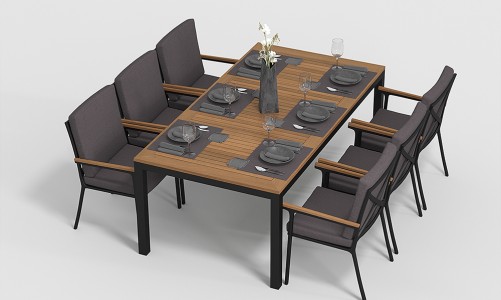 Gardenini - Обеденная зона Gardenini Bella Calma S 200 Цвет: Карбон, антрацит Обеденная зона Gardenini Bella Calma S 200 Цвет: Карбон, антрацит