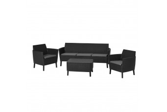Лаунж зона Keter Salemo 3 seater set графит