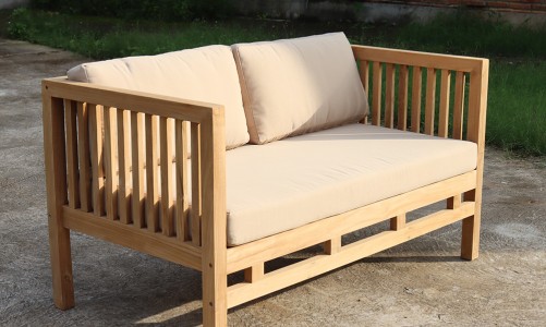 Lite - Скамейка из тика Lite Rodigo с подушками Скамейка из тика Lite Rodigo с подушками