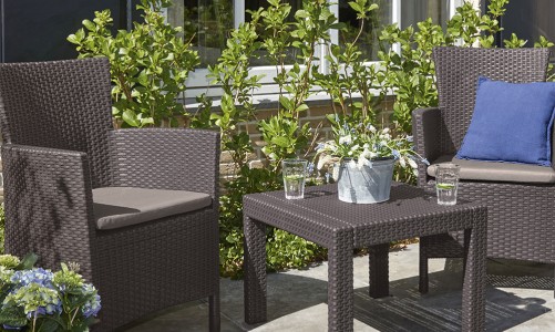 Keter - Лаунж зона Keter Rosario balcony set коричневый Лаунж зона Keter Rosario balcony set коричневый