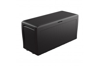 Ящик для хранения с крышкой Keter Samoa Rattan 270 л антрацит