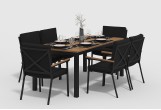 Gardenini - Обеденная зона Gardenini Bella Calma S 180 Цвет: Карбон, черный Обеденная зона Gardenini Bella Calma S 180 Цвет: Карбон, черный