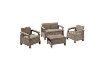 Лаунж зона Keter Corfu Set капучино
