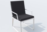 IdealPatio - Обеденная группа Ideal Patio Tella Alba 200 Цвет: белый, антрацит Обеденная группа Ideal Patio Tella Alba 200 Цвет: белый, антрацит