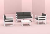 SiestaContract - Кресло Siesta Contract Mykonos Цвет: белый, чёрный Кресло Siesta Contract Mykonos Цвет: белый, чёрный