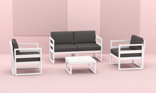 SiestaContract - Кресло Siesta Contract Mykonos Цвет: белый, чёрный Кресло Siesta Contract Mykonos Цвет: белый, чёрный