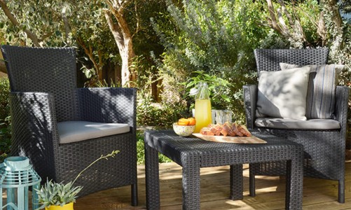 Keter - Лаунж зона Keter Rosario balcony set коричневый Лаунж зона Keter Rosario balcony set коричневый