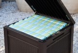 Keter - Стол-сундук Keter Cube Rattan 208 л коричневый Стол-сундук Keter Cube Rattan 208 л коричневый