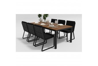 Обеденная зона Gardenini Bella Carbon Voglie 220 Цвет: Черный