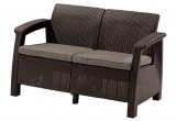 Диван Keter Corfu love seat коричневый