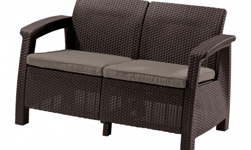 Диван Keter Corfu love seat коричневый