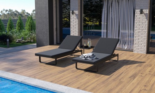 IdealPatio - Шезлонг Ideal Patio Letto Цвет: карбон, антрацит Шезлонг Ideal Patio Letto Цвет: карбон, антрацит