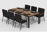 Gardenini - Обеденная зона Gardenini Bella Calma S 220 Цвет: Карбон, чёрный Обеденная зона Gardenini Bella Calma S 220 Цвет: Карбон, чёрный