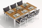 IdealPatio - Обеденная группа Ideal Patio Tella Festa Plus 200 Цвет: белый, антрацит Обеденная группа Ideal Patio Tella Festa Plus 200 Цвет: белый, антрацит