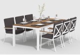 Gardenini - Обеденная зона Gardenini Bella Calma S 220 Цвет: Белый, антрацит Обеденная зона Gardenini Bella Calma S 220 Цвет: Белый, антрацит
