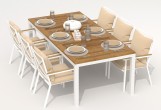 IdealPatio - Обеденная группа Ideal Patio Tella Festa Plus 200 Цвет: белый, бежевый Обеденная группа Ideal Patio Tella Festa Plus 200 Цвет: белый, бежевый
