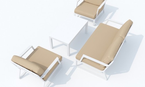 Лаунж зона Ideal Patio Estivo Цвет: белый, бежевый