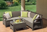 Keter - Лаунж зона Keter Corfu Relax set коричневый Лаунж зона Keter Corfu Relax set коричневый