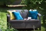 Диван Keter Corfu love seat коричневый